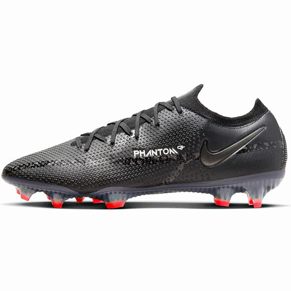 Nike Phantom GT2 Elite FG (Black/Dark Smoke Grey) Soccer Cleats Flyknit