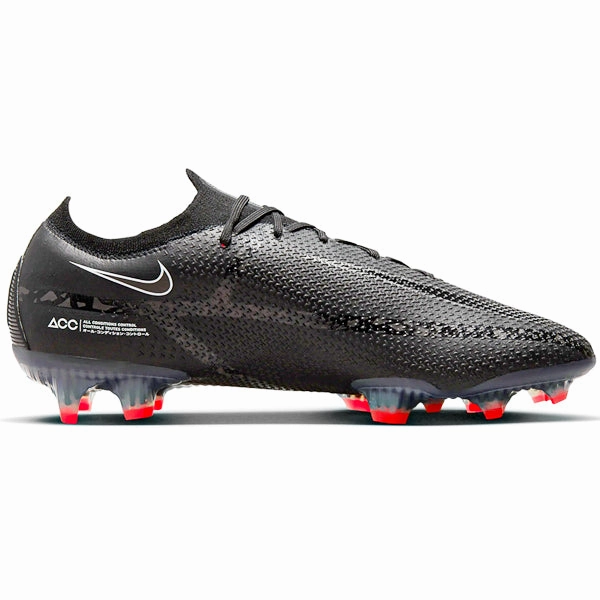 Nike Phantom GT2 Elite FG (Black/Dark Smoke Grey) Kids Cleats Soccer