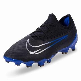 Best Soccer Cleats Midfielders Nike Phantom GX Pro Firm Ground Soccer Cleats (Black/Chrome-Hyper Royal)