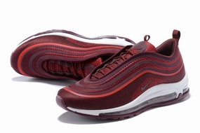 Knicks Nike Shoes Nike Air Max 97 Ultra 17 Noble Red Wine Red White Men Shoes Sale Size US 7, 8, 8.5, 9, 10, 11
