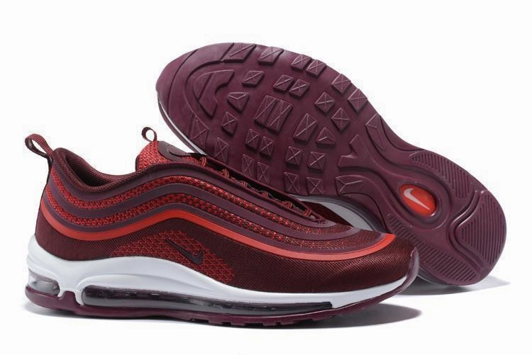 Space Jam Nike Shoes Nike Air Max 97 Ultra 17 Noble Red Wine Red White Men Shoes Sale Size US 7, 8, 8.5, 9, 10, 11