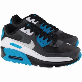 Nike Easy On Off Shoes Nike Shoes Junior Air Max 90 Leather Black Neutral Grey Dark Grey White