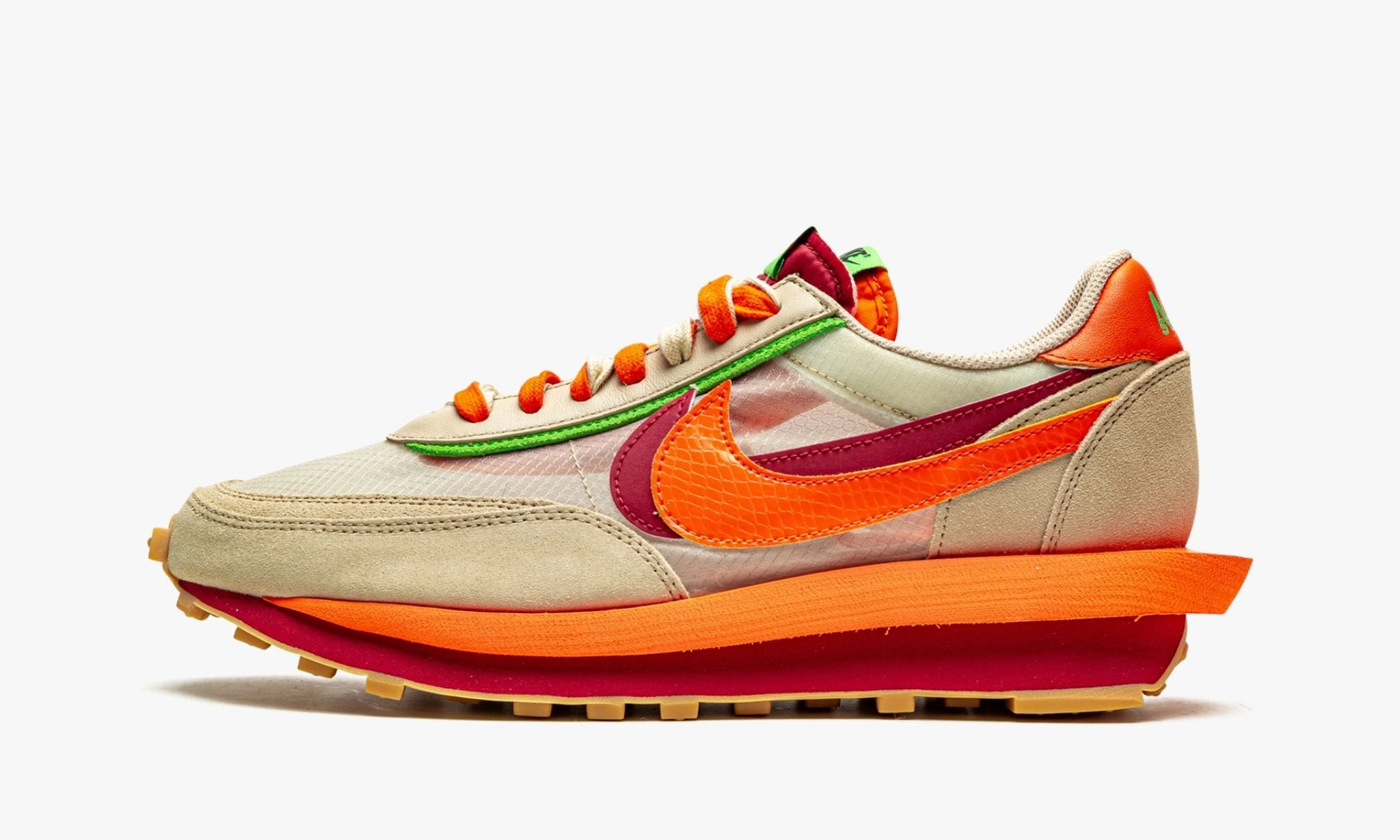 Turf Football Shoes Nike Nike x Clot x Sacai LD Waffle "Orange Blaze"
