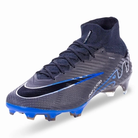 Toddlers Soccer Cleats Nike Zoom Mercurial Superfly 9 Elite Firm Ground Firm Ground Soccer Cleat (Black/Chrome/Hyper Royal)