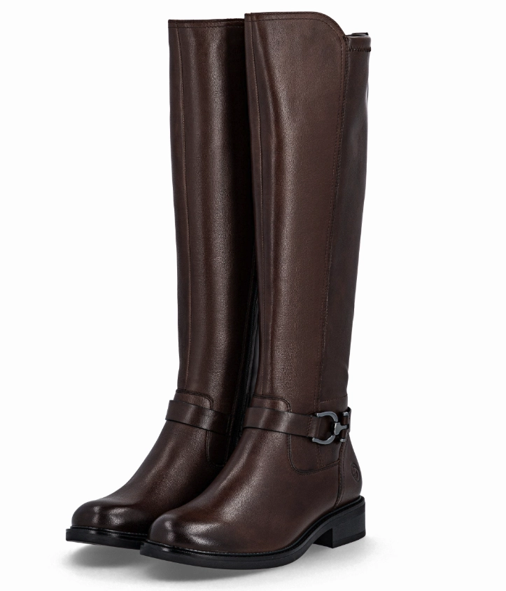 Knee High Boots Pattern Sutton Brown Leather Womens Knee High Boots