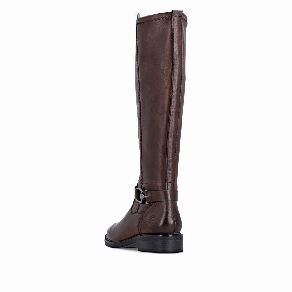 Steel Toe Knee High Boots Sutton Brown Leather Womens Knee High Boots