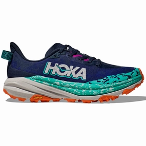 Trail Running Shoes Nike Mens Hoka Women's Speedgoat 6 Wide Fit Trail Running Shoes Varsity Navy / Meteor
