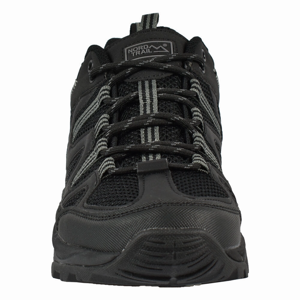 Nord Trail Men's Mt. Evans Black Hiking Trail Running Casual Shoe Best Breathable Trail Running Shoes