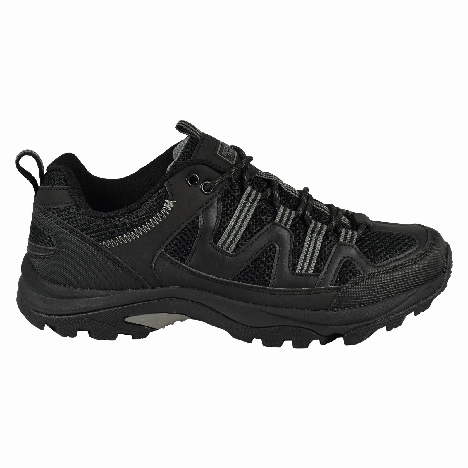 Nord Trail Men's Mt. Evans Black Hiking Trail Running Casual Shoe Comfortable Trail Shoes