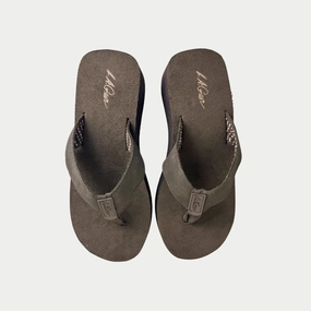 Slides Or Flip Flops LA Gear Womens Malibu Flip-Flop | Brown Wedge