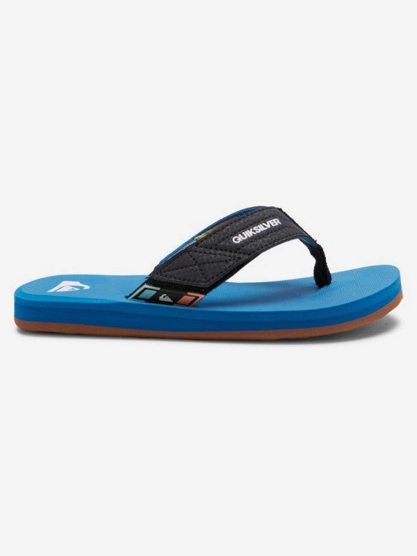 Quiksilver Boys Carver Switch Sandals - Blue Platform Flip Flops 2000s
