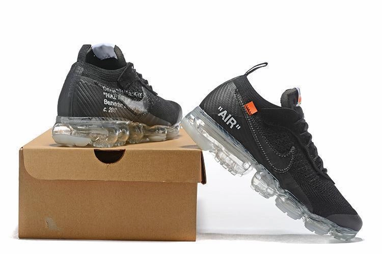 Nike Air Uptempo Shoes OFF WHITE x Nike Air Vapormax Black Shoes Sneakers Men Sale Size US 7, 8, 8.5, 9, 10, 11