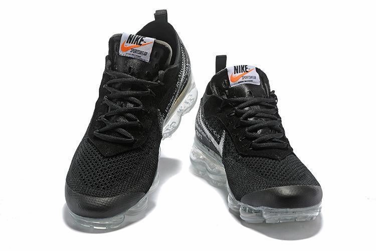 Custom Nike Shoe Maker OFF WHITE x Nike Air Vapormax Black Shoes Sneakers Men Sale Size US 7, 8, 8.5, 9, 10, 11