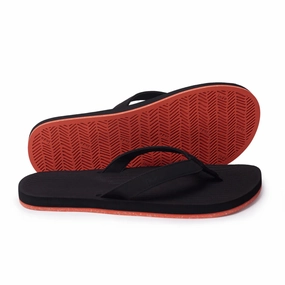 Japanese Rubber Flip Flops ORANGE | THE ESSNTLS SNEAKER SOLE - Indosole