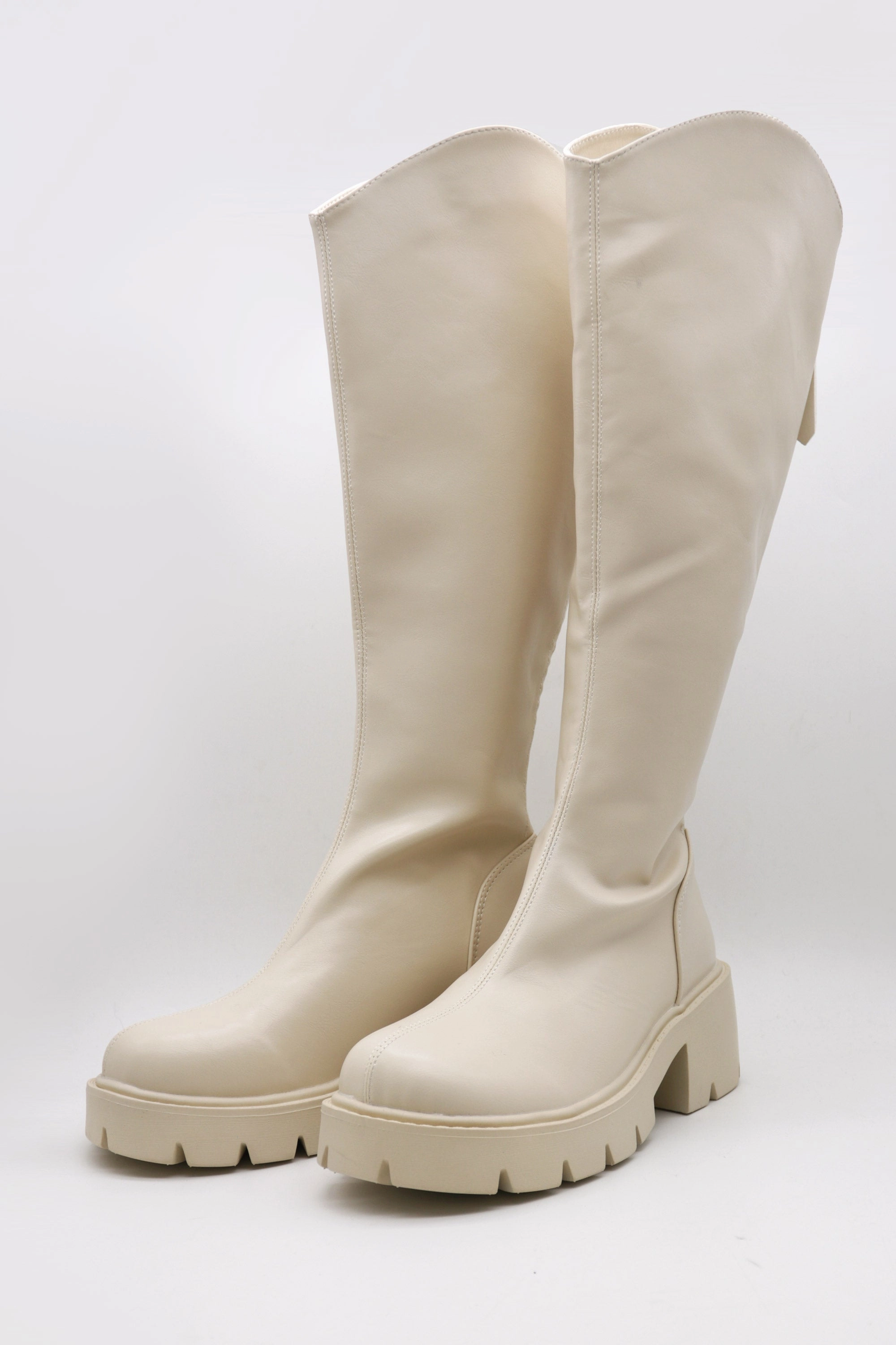 Knee Length Platform Boots Tall Boots Knee High