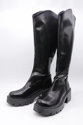 Combat Boots Knee High Knee Length Platform Boots