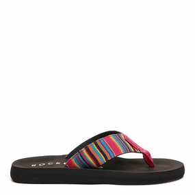 Hippobloo Flip Flops Adios Pink Aloe Stripe Flip-Flops