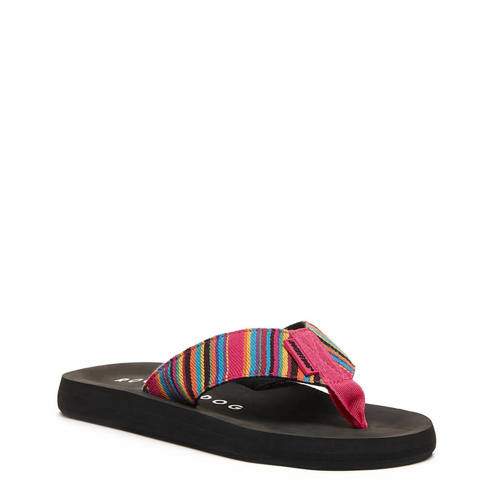 Flip Or Flop Atlanta Adios Pink Aloe Stripe Flip-Flops