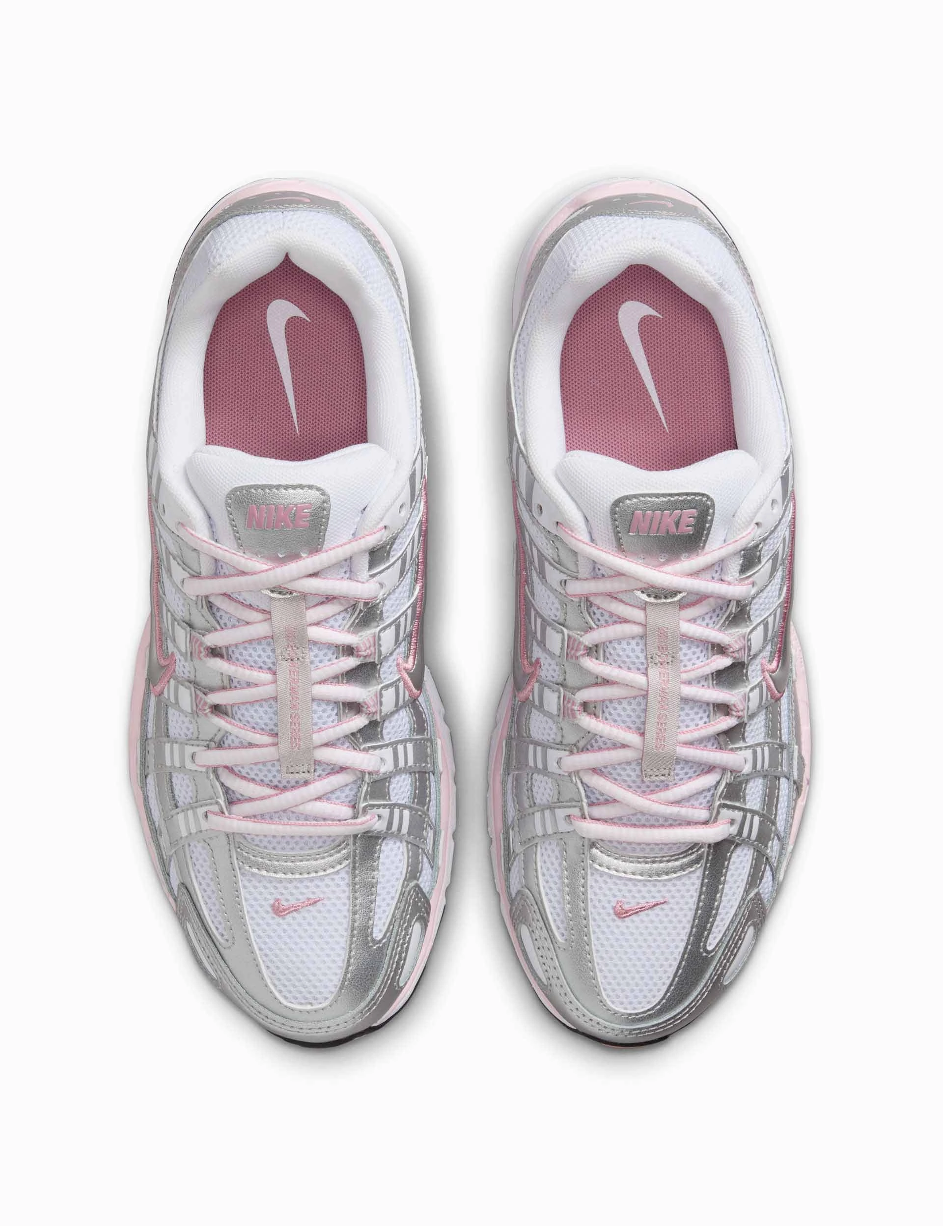 P-6000 Shoes - White/Metallic Silver/Elemental Pink Nike Space Hippie Shoes