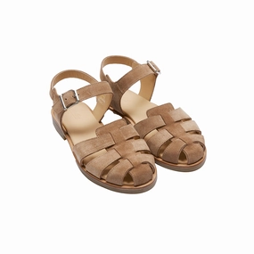 Sword Of Sandals 2 Paraboot Women's Bilbao Sandals in Miel-Vel Suede