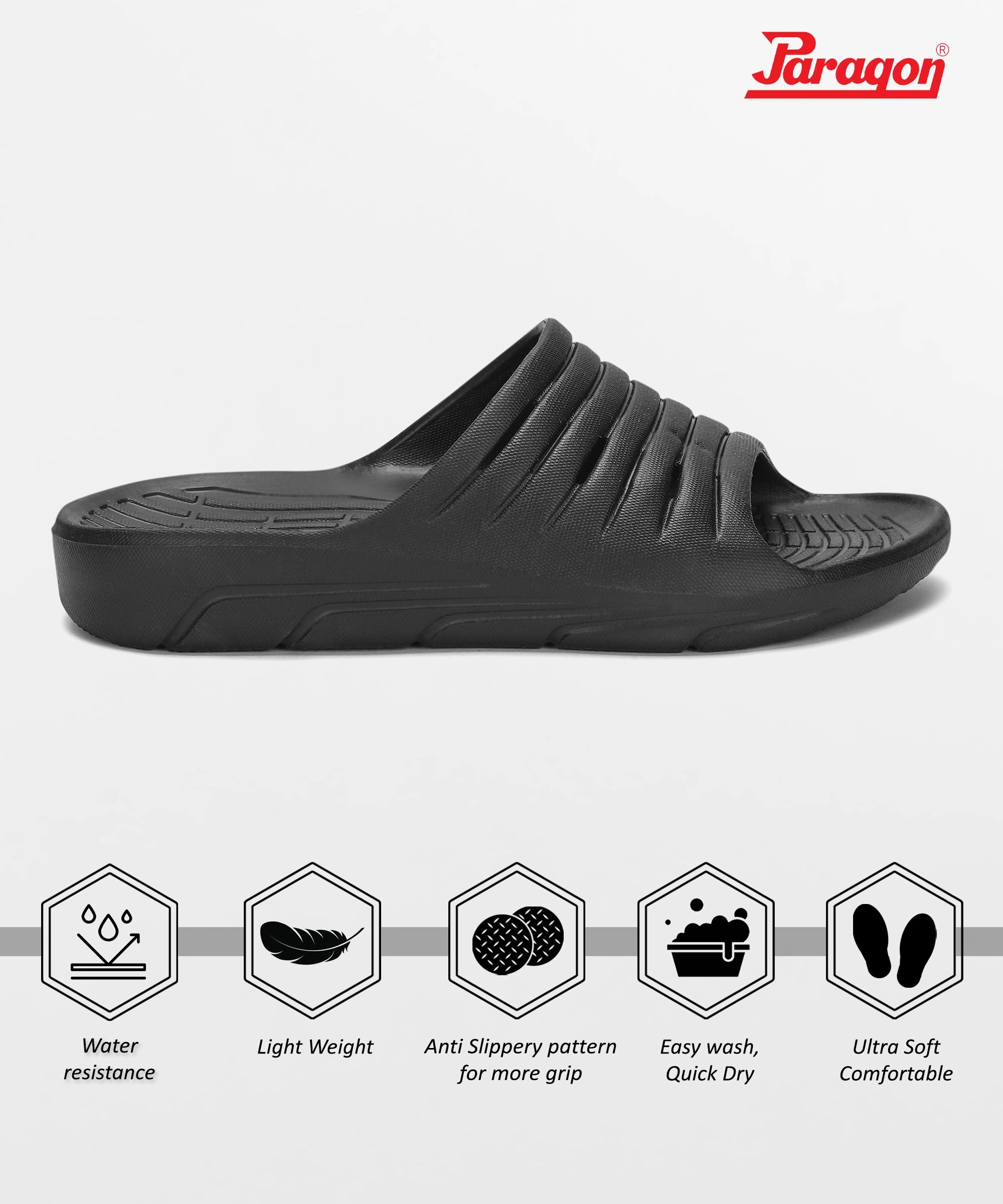 Wearing Flip Flops In Shower Paragon Blot K10910G Men Casual Sliders | Stylish Trendy Lightweight Slides | Casual & Comfortable Slippers | For Everyday Use