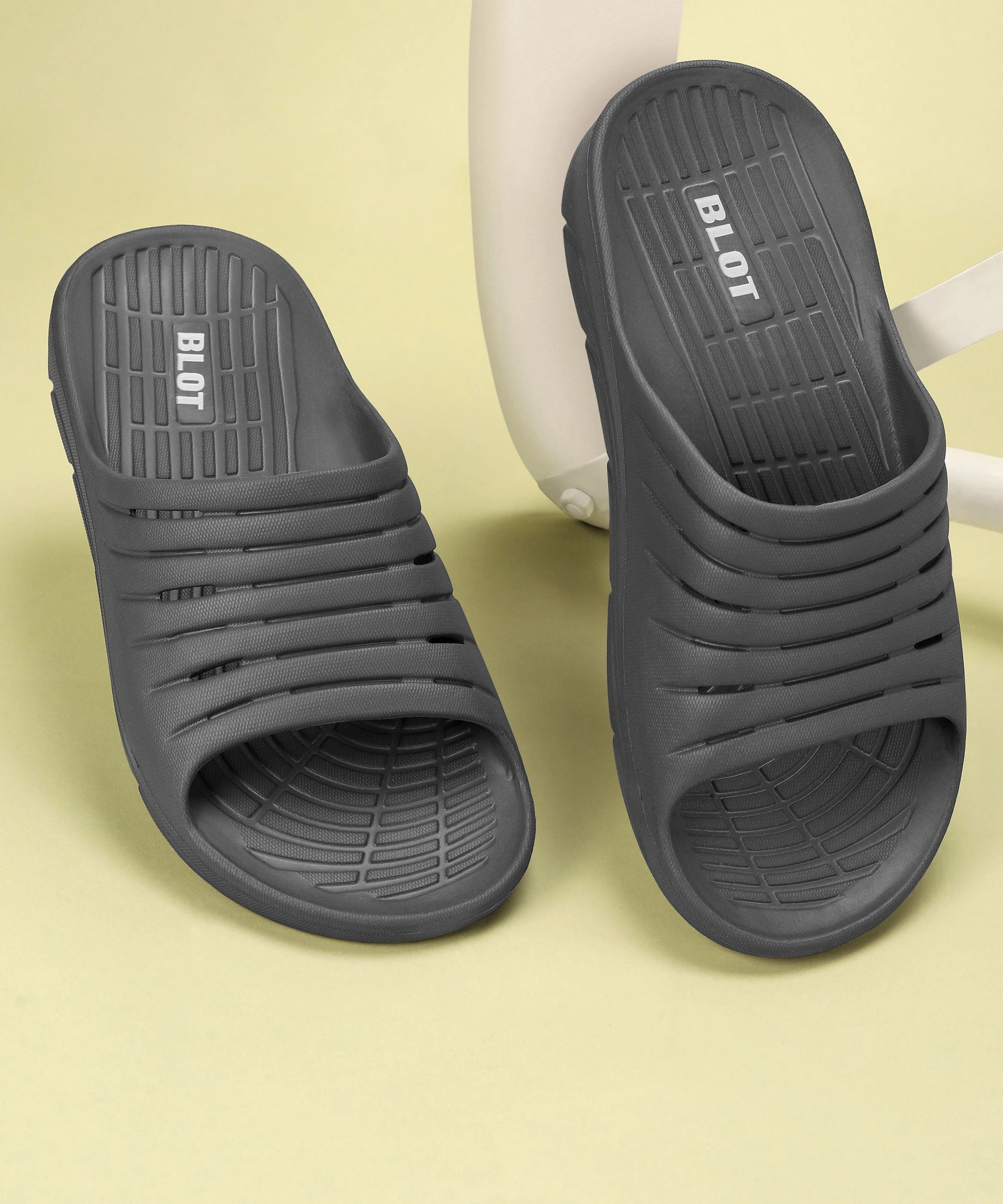 Paragon Blot K10910G Men Casual Sliders | Stylish Trendy Lightweight Slides | Casual & Comfortable Slippers | For Everyday Use Massage Fit Flip Flops