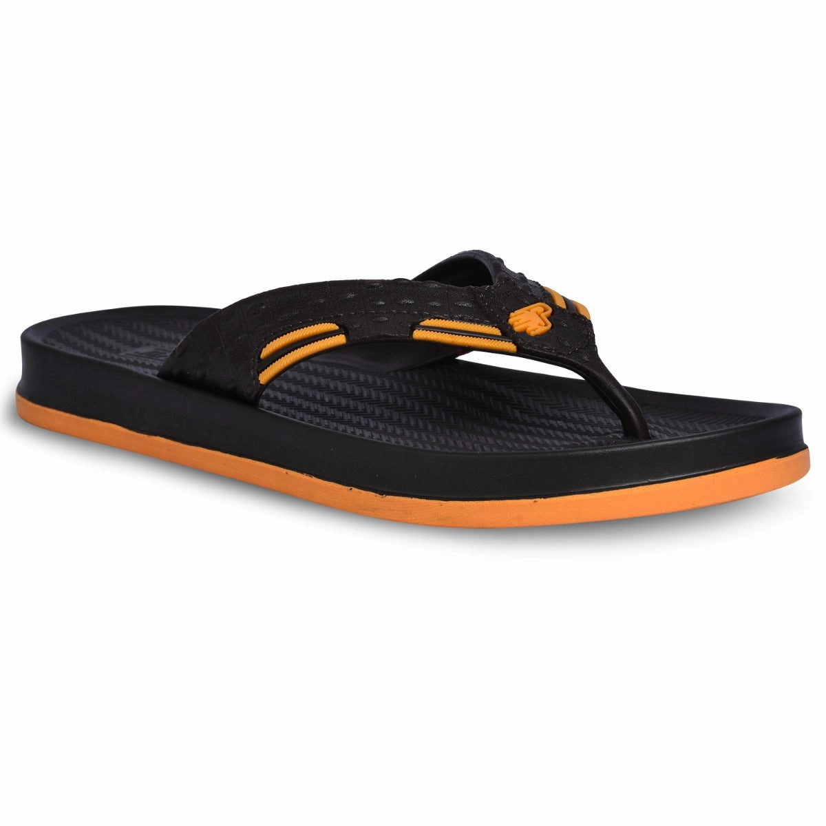 Paragon EVK3412G Men Stylish Lightweight Flipflops | Casual & Comfortable Daily-wear Slippers for Indoor & Outdoor | For Everyday Use Gold Rubber Flip Flops