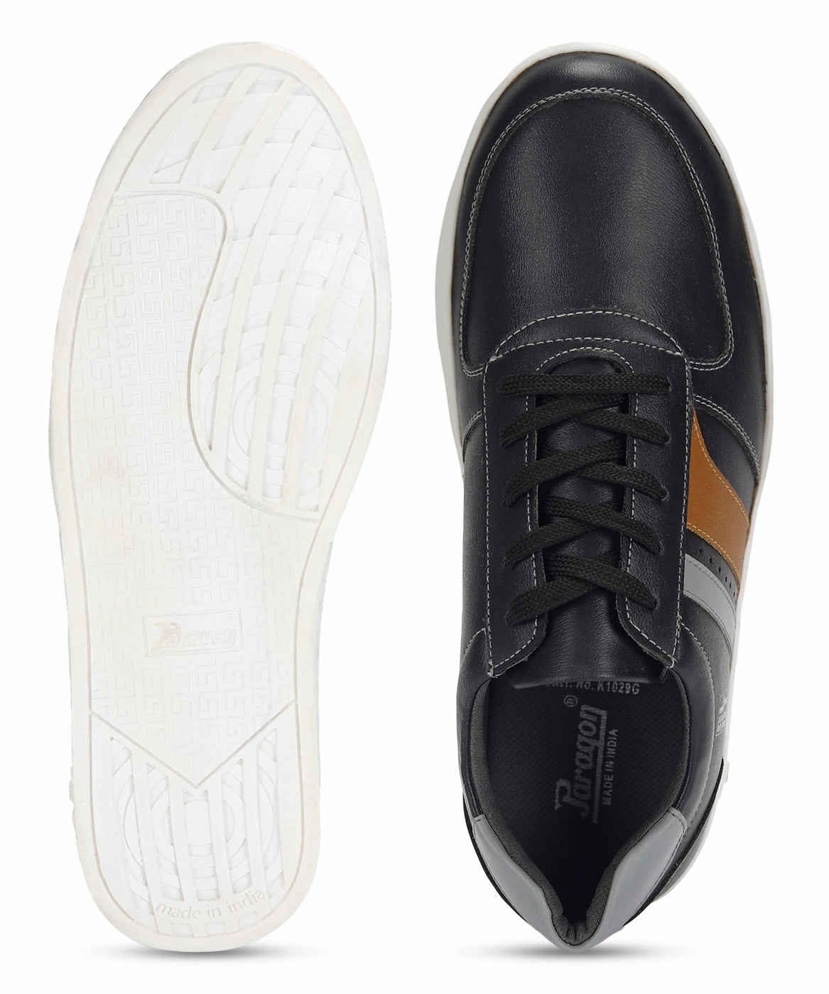 Paragon K1029G Men Casual Shoes | Stylish Walking Outdoor Shoes for Everyday Wear | Smart & Trendy Design  | Comfortable Cushioned Soles White Best Walking Gym