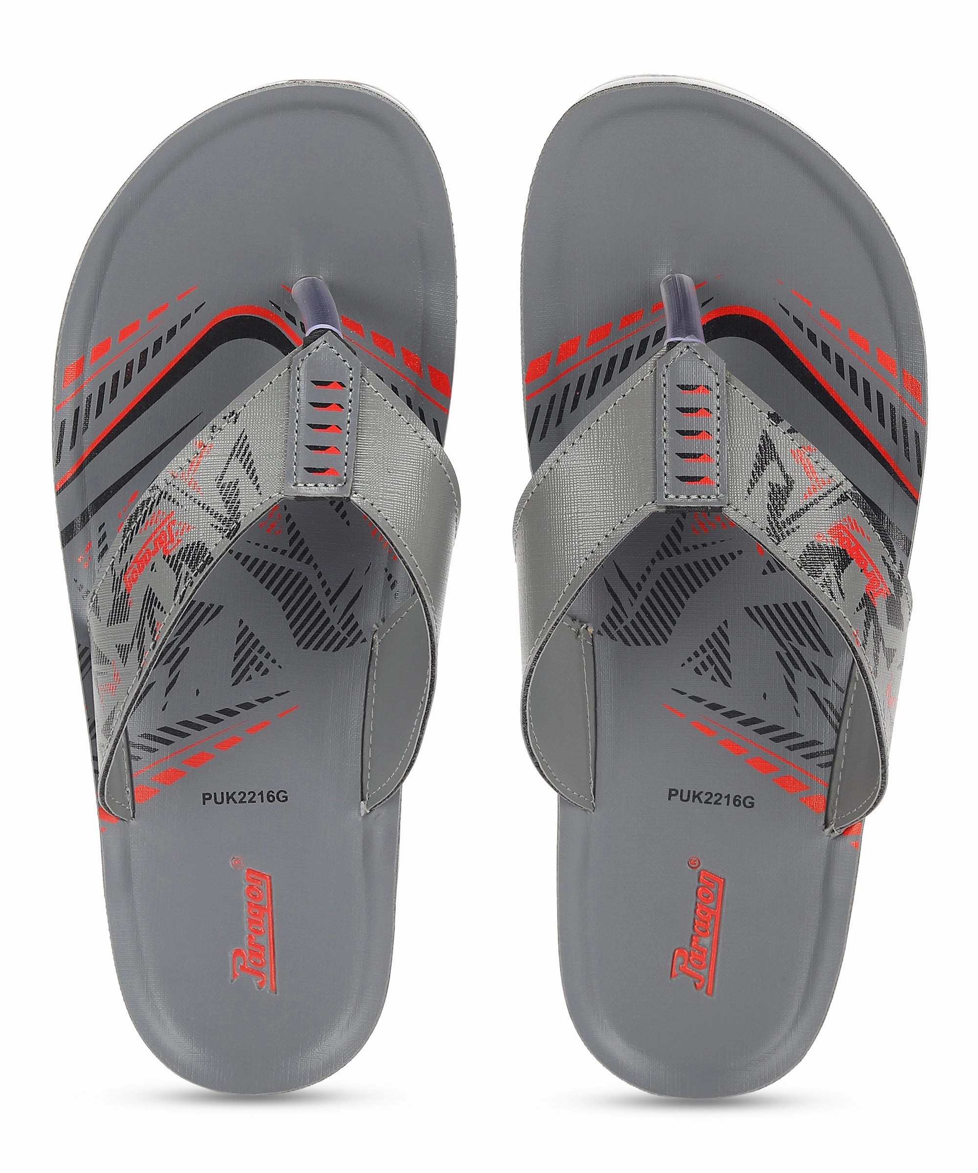 Faux Fur Flip Flops Paragon PUK2216G Men Everyday Lightweight Waterproof Flip Flops Printed Patterns and Extra Sole Support | Casual Flip Flops