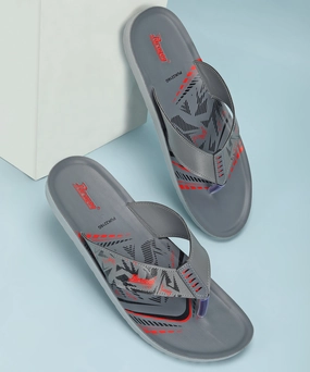 Paragon PUK2216G Men Everyday Lightweight Waterproof Flip Flops Printed Patterns and Extra Sole Support | Casual Flip Flops Bamboo Platform Flip Flops