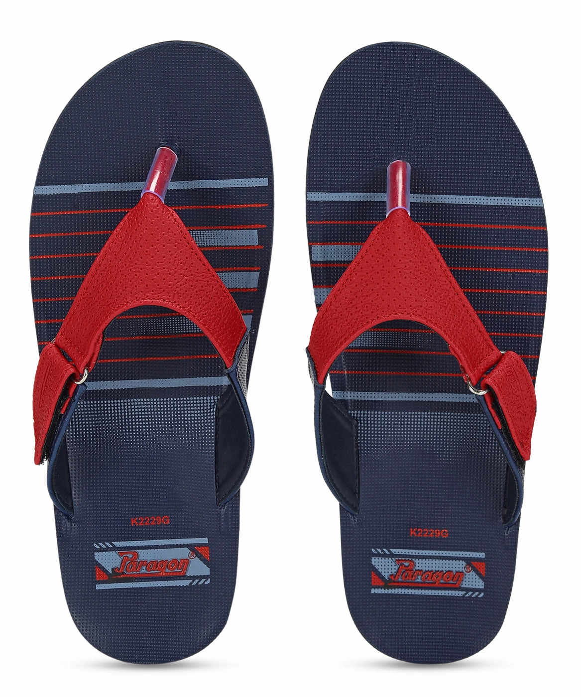 Paragon PUK2229G Men Stylish Lightweight Flipflops | Comfortable soles| Casual & Trendy Slippers | Indoor & Outdoor Changeable Straps Flip Flops