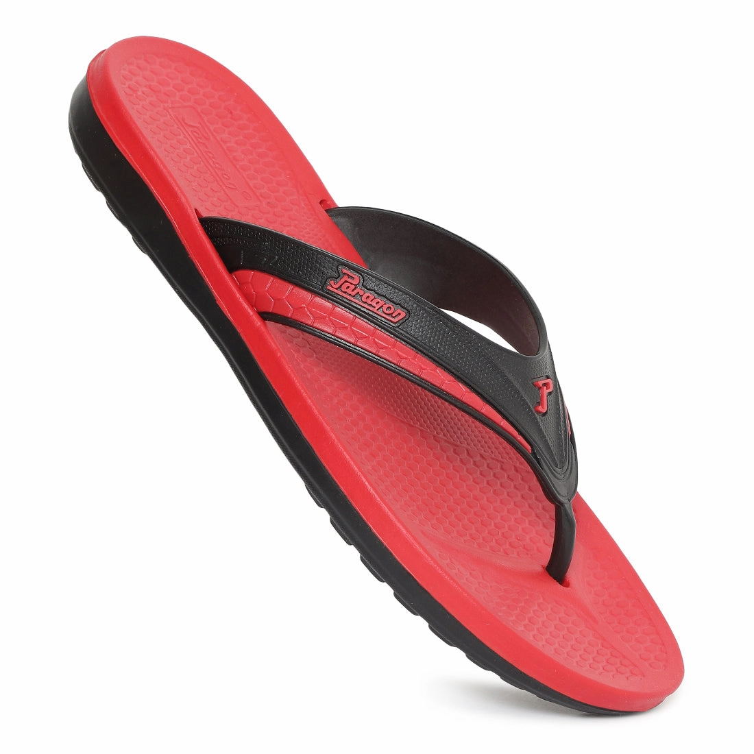 Flip Flops With Height Paragon Ultra-Comfortable Black Casual Flip Flops for Men