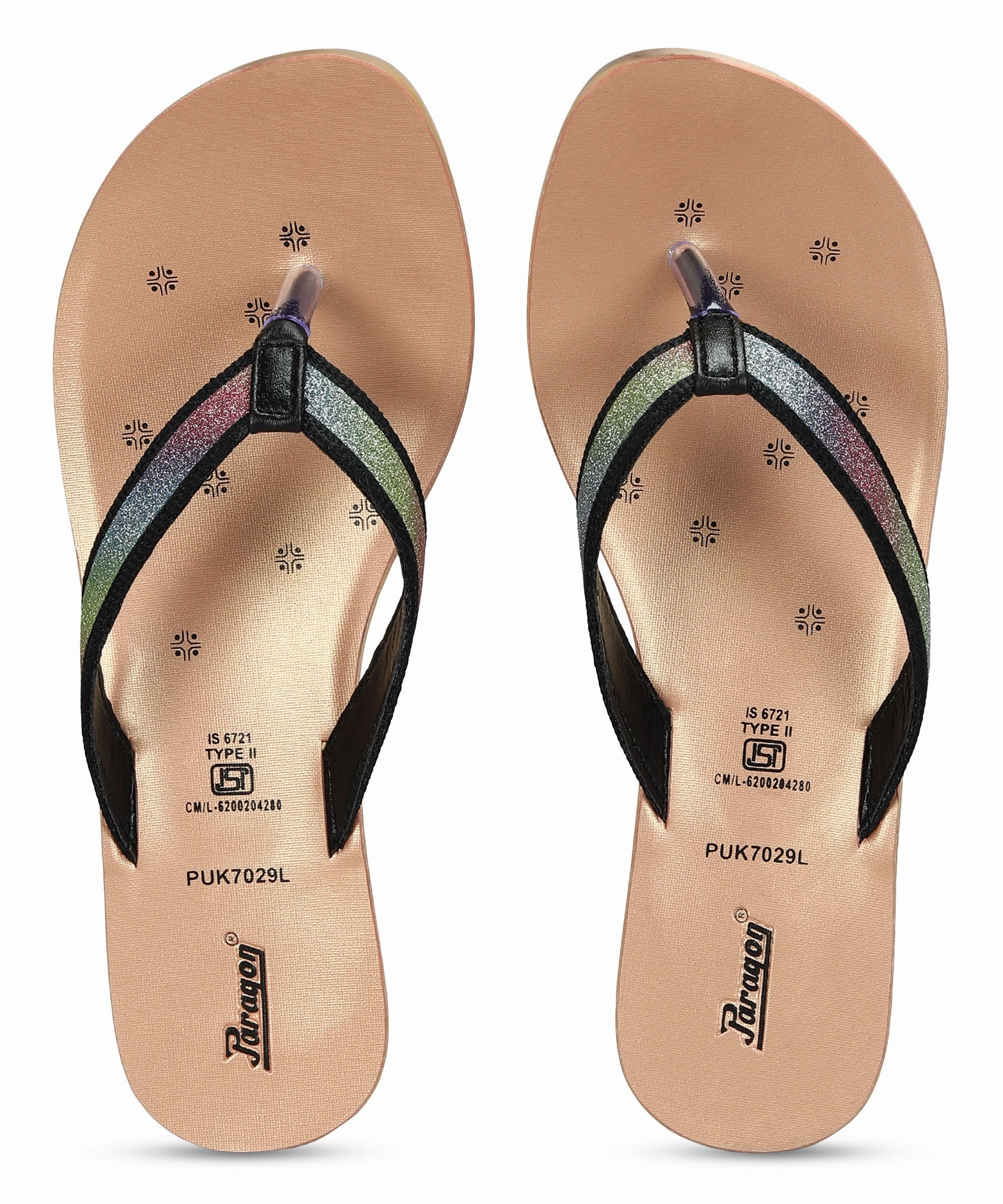 Sandals Punta Cana Paragon Women's Slip On Flat Black Sandals | Durable Dailywear Sandals