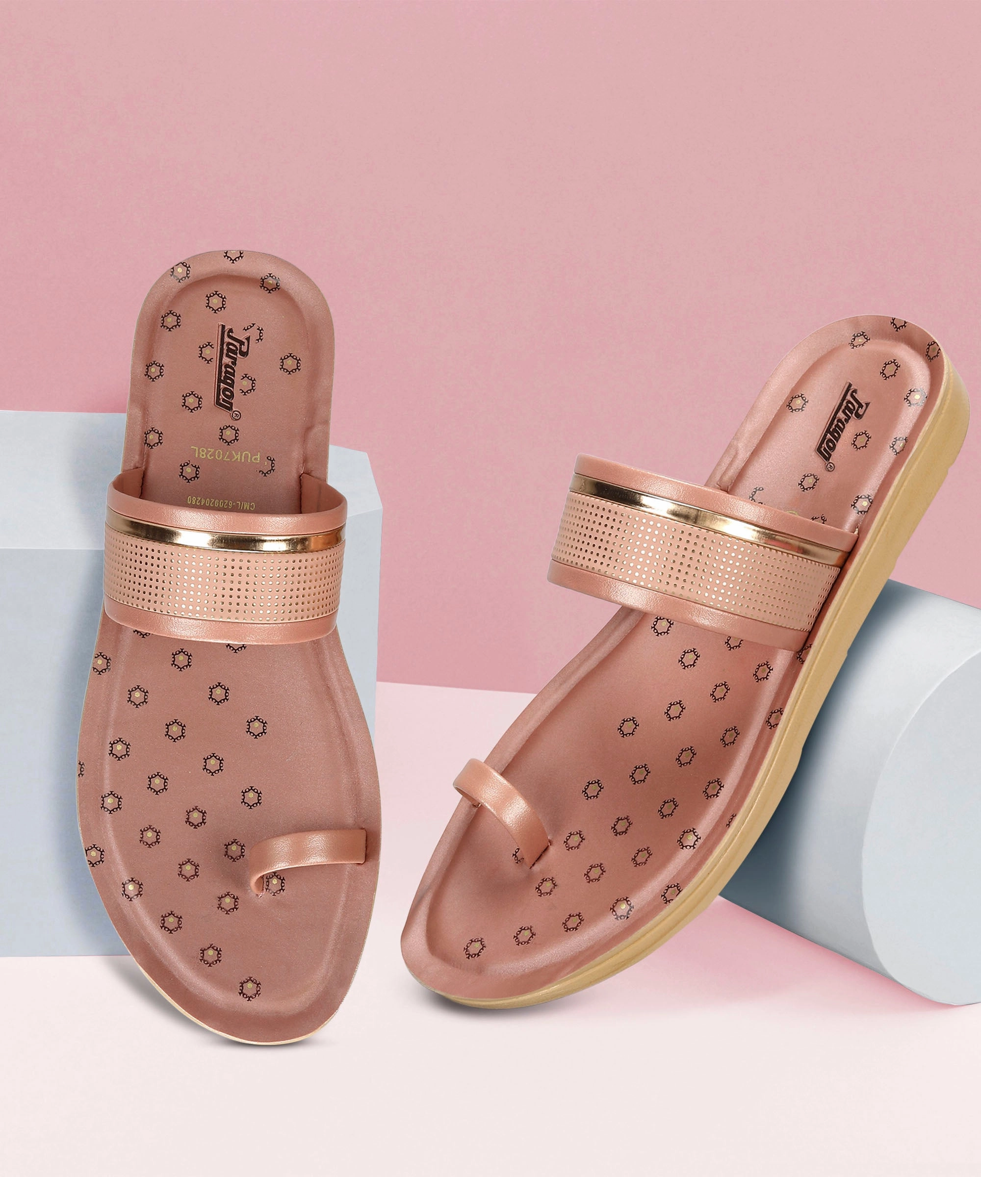 St Lucia Sandals Resort Paragon Women's Slip On Flat Pink Sandals | Durable Dailywear Sandals