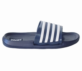 Dama Flip Flops C70 Boys Kids Lightweight Pool Sliders in Navy & White