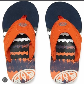 Christmas Flip Flops Animal Jekyl Boys Sandal - Orange 11