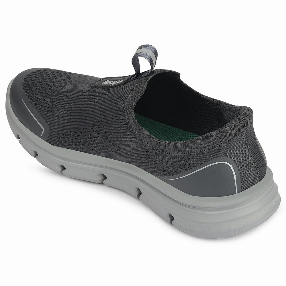 For Stability Best Walking Leap7x Dark Grey Sports Non Lacing Walking Shoes For Men BRISBANE By Liberty