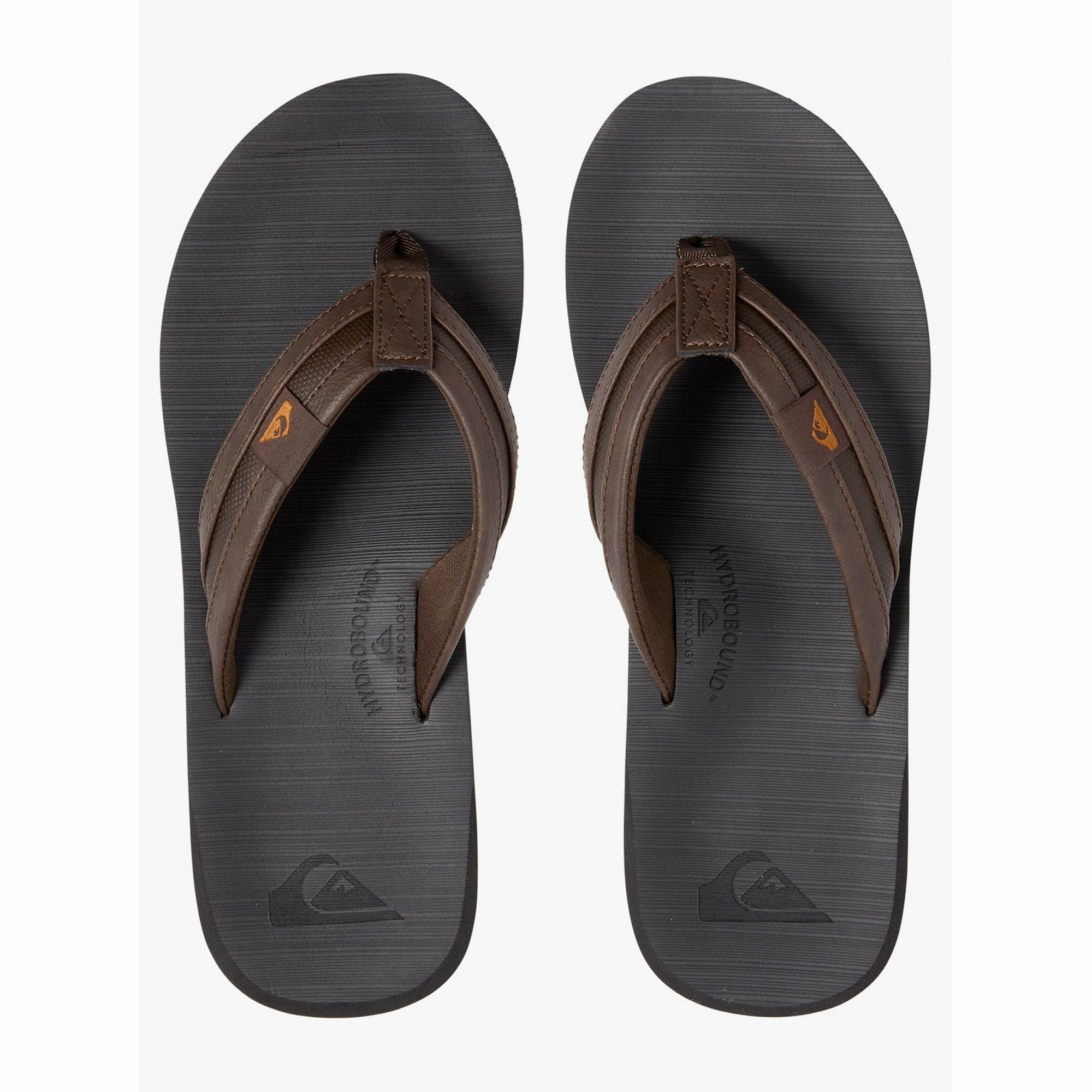 Light Green Sandals Quiksilver Carver Squish Men's Sandals - Brown/Black