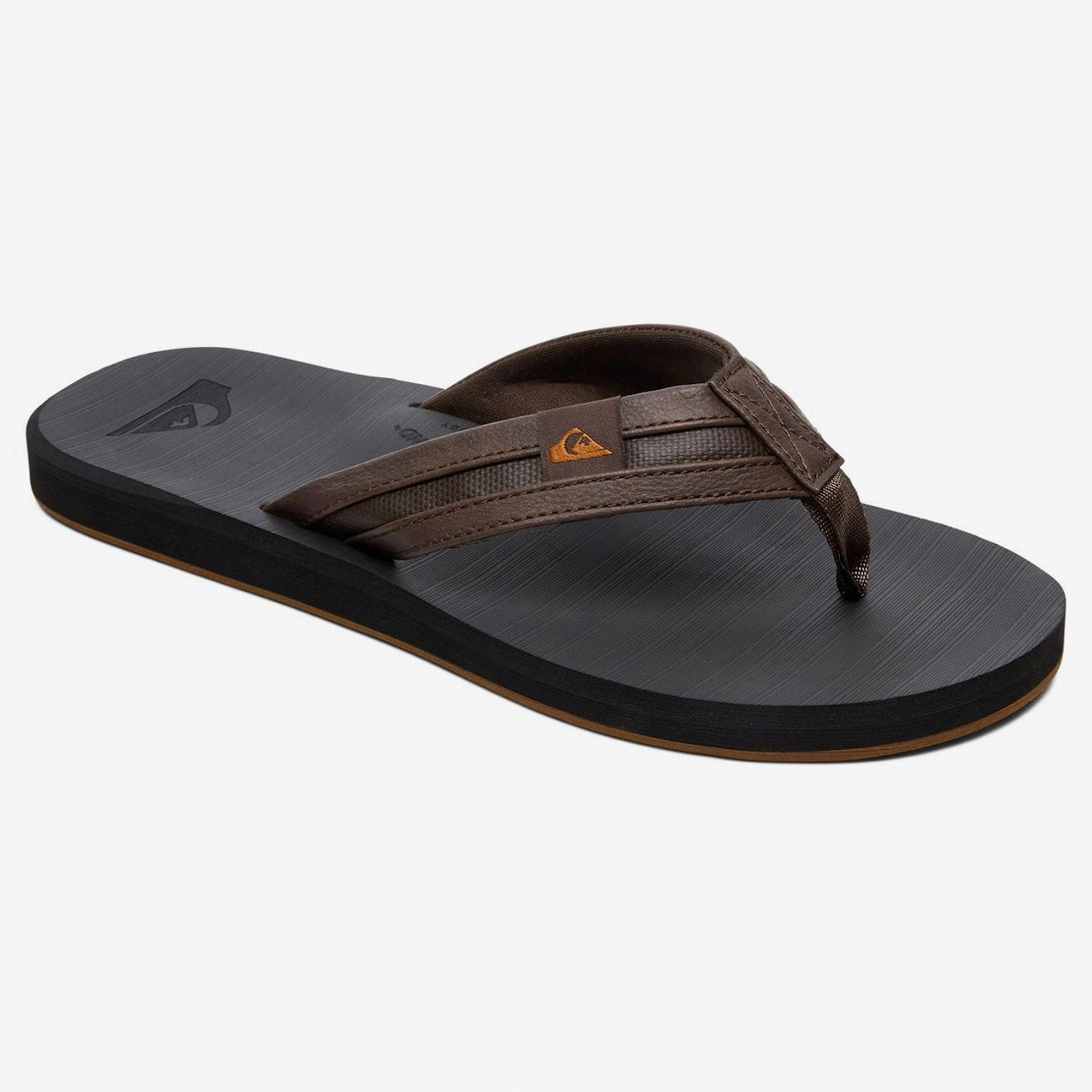 Sandals 777 Quiksilver Carver Squish Men's Sandals - Brown/Black
