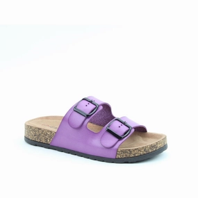Heavenly Feet Harmony2 Ladies Lilac Vegan Slider Sandals Clear Heel Sandals