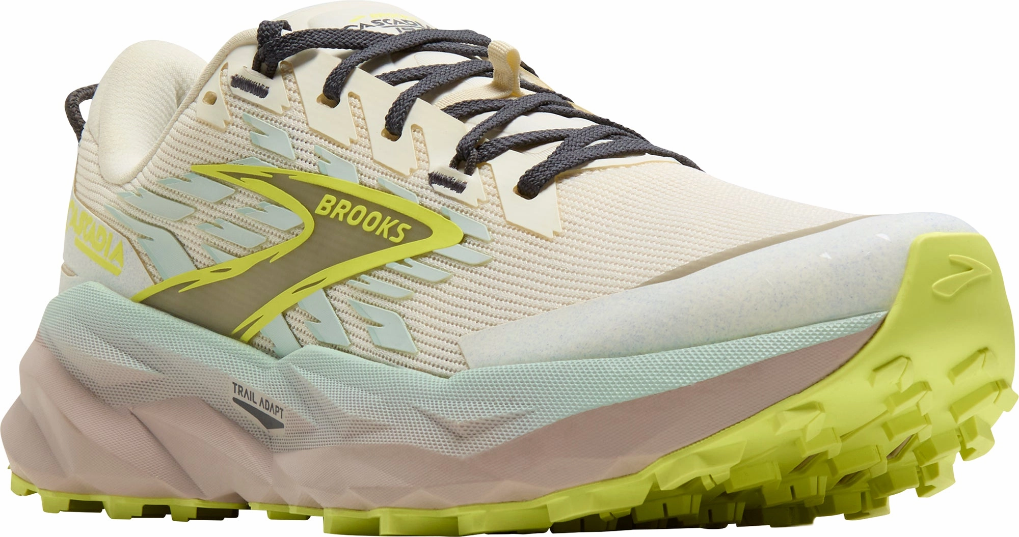 Narrow Trail Running Shoes Brooks Cascadia 19 Womens Trail Running Shoes - Cream