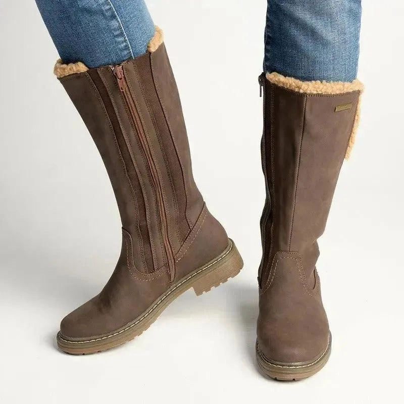 Heel Boots Pierre Cardin Jessie Fur Lined Boot - Chocolate