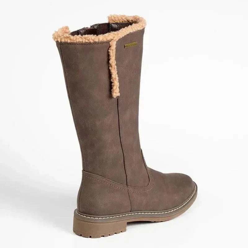 Water Resistant Snow Boots Pierre Cardin Jessie Fur Lined Boot - Chocolate