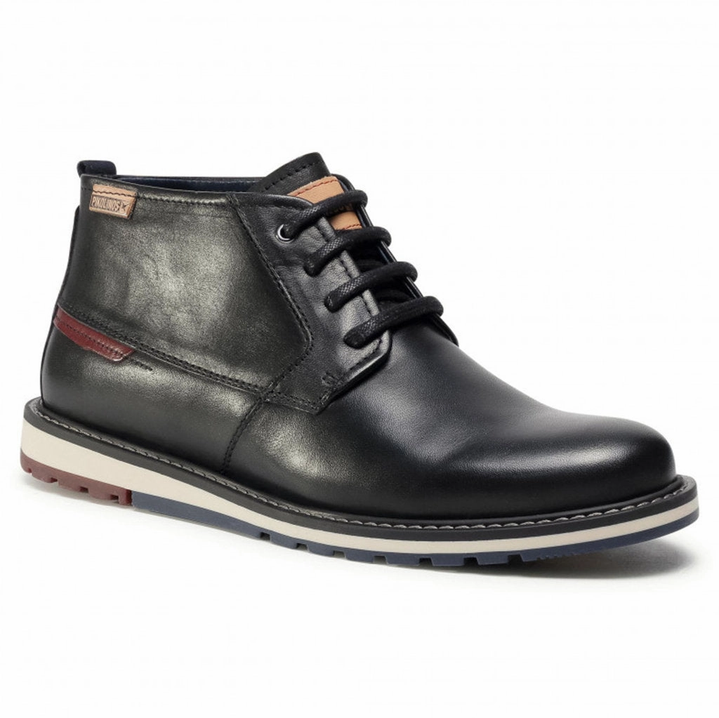 Pikolinos Berna Calfskin Leather Men's Casual Boots Hoxton Ankle Boots