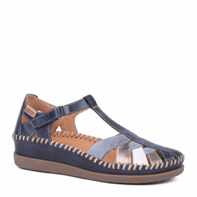 Pikolinos Cadaques W8K-0705C1 Ladies Ocean Leather Touch Fastening Sandals Cloud Steppers Sandals