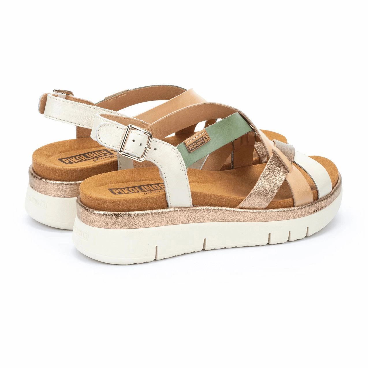 Sport Sandals Pikolinos Palma W4N-0650C1 Ladies Natural Leather Buckle Sandals