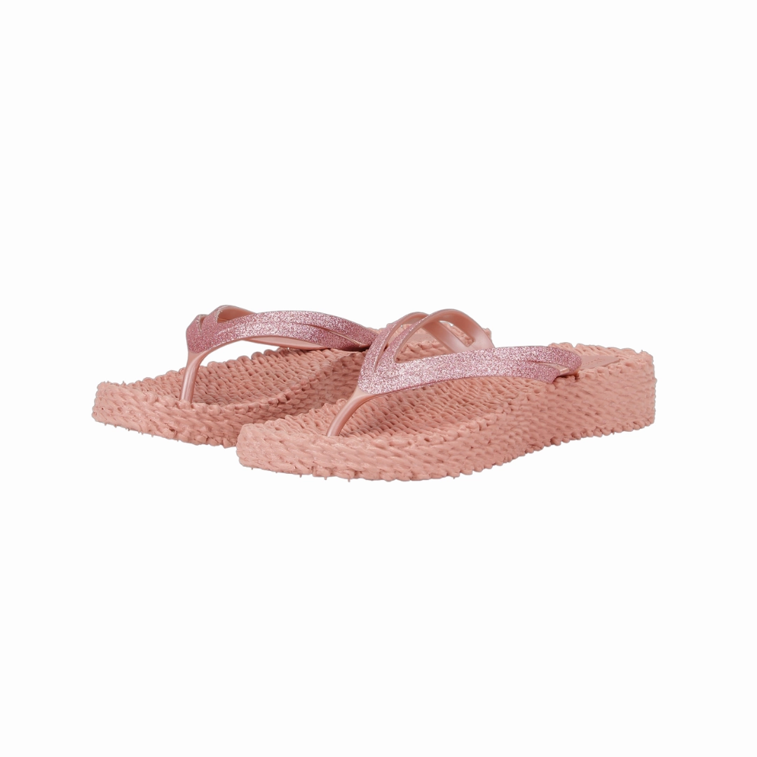 Platform Flipflop - Misty Rose Twisted Heart Flip Flops