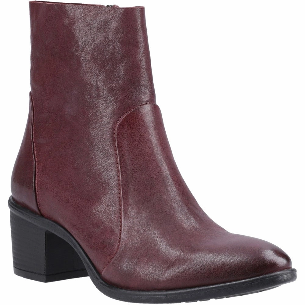 Plum Winona Ankle Boots Utility Faux Leather Ankle Boots
