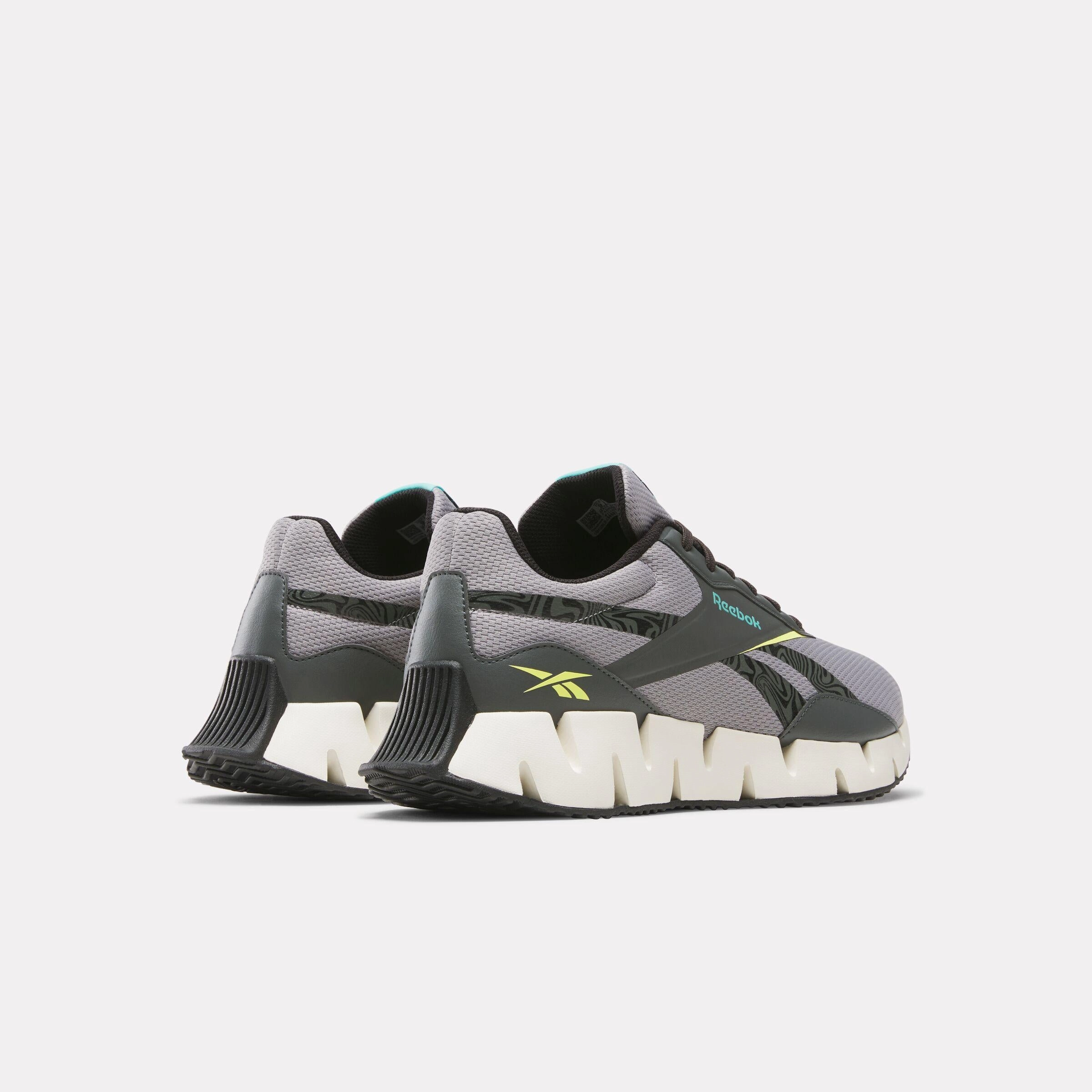 Reebok Footwear Men Zig Dynamica STR Shoes GREY 3/VINTAGE CHALK/GREY 5 Gel Nimbus 27 Running Shoes