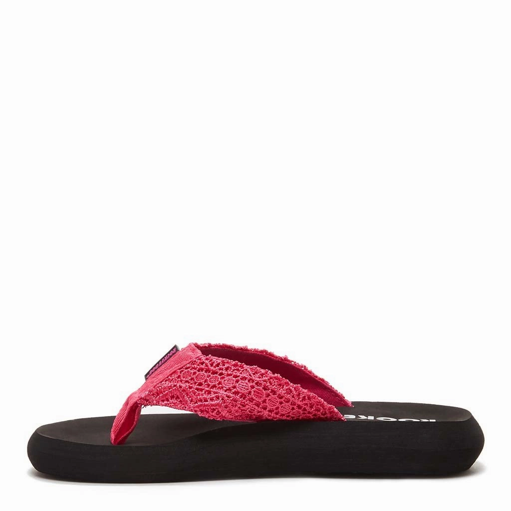 Karate Flip Flops Spotlight Pink Crochet Flip-Flops